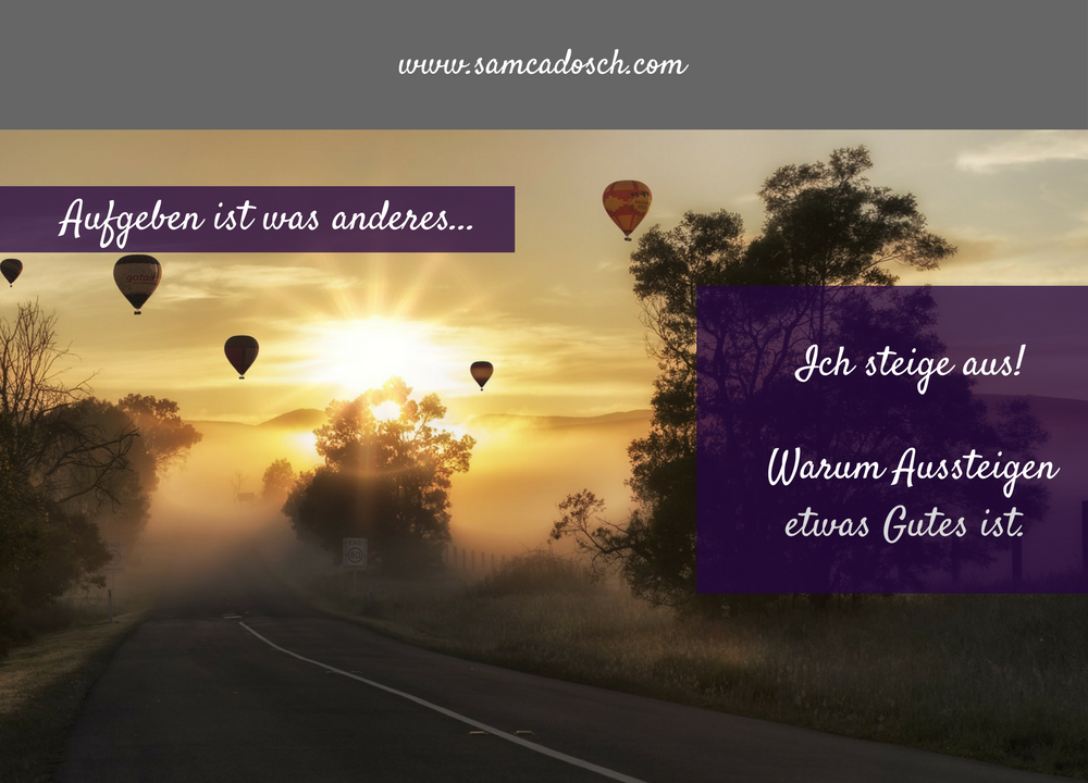 Sam Cadosch - Getting off, freedom, new way, strong, strength - cover