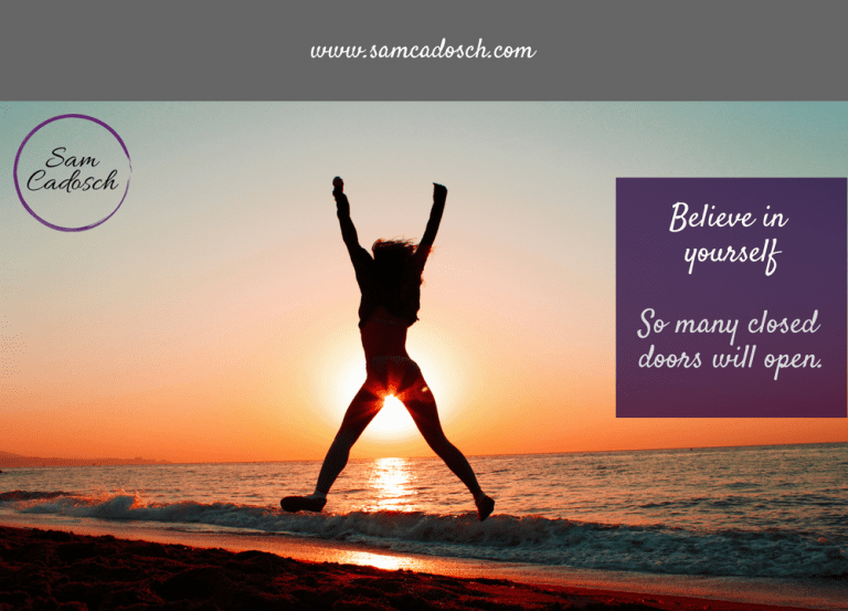 Sam Cadosch - believe, believe in yourself, never forget yourself - cover