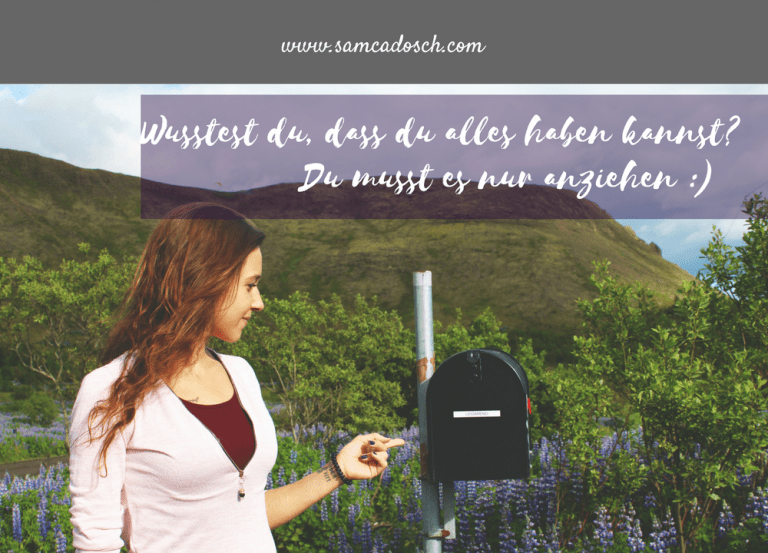 Sam Cadosch - Anziehung, erhalten, positiv - cover