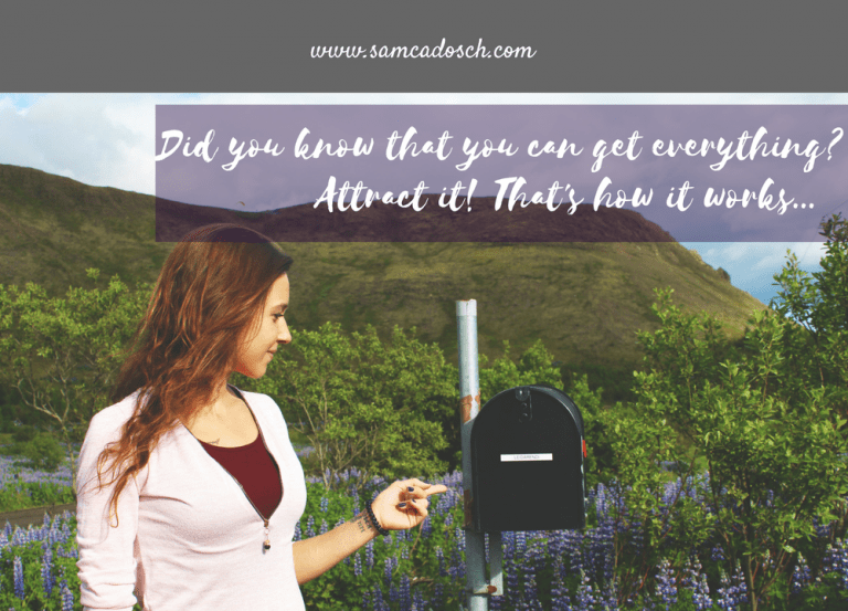 Sam Cadosch - attraction, receive, positive - cover