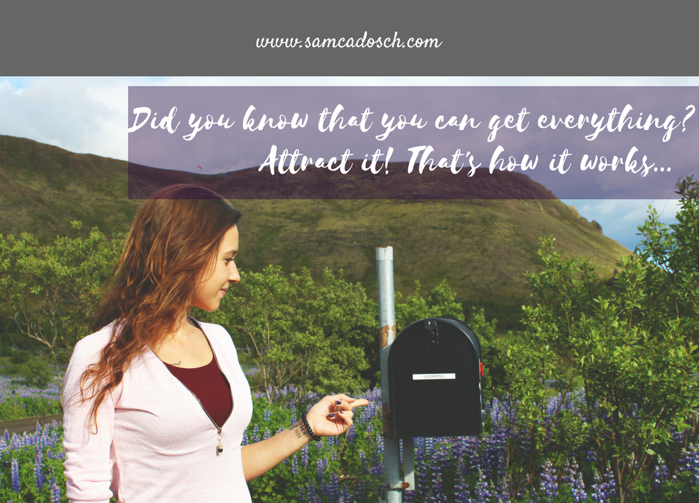 Sam Cadosch - attraction, receive, positive - cover