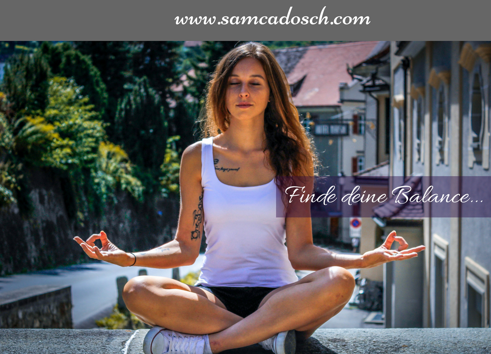 Sam Cadosch - Balance, Gleichgewicht, ausgeglichen, peace - cover